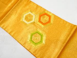 亀甲模様刺繍名古屋帯